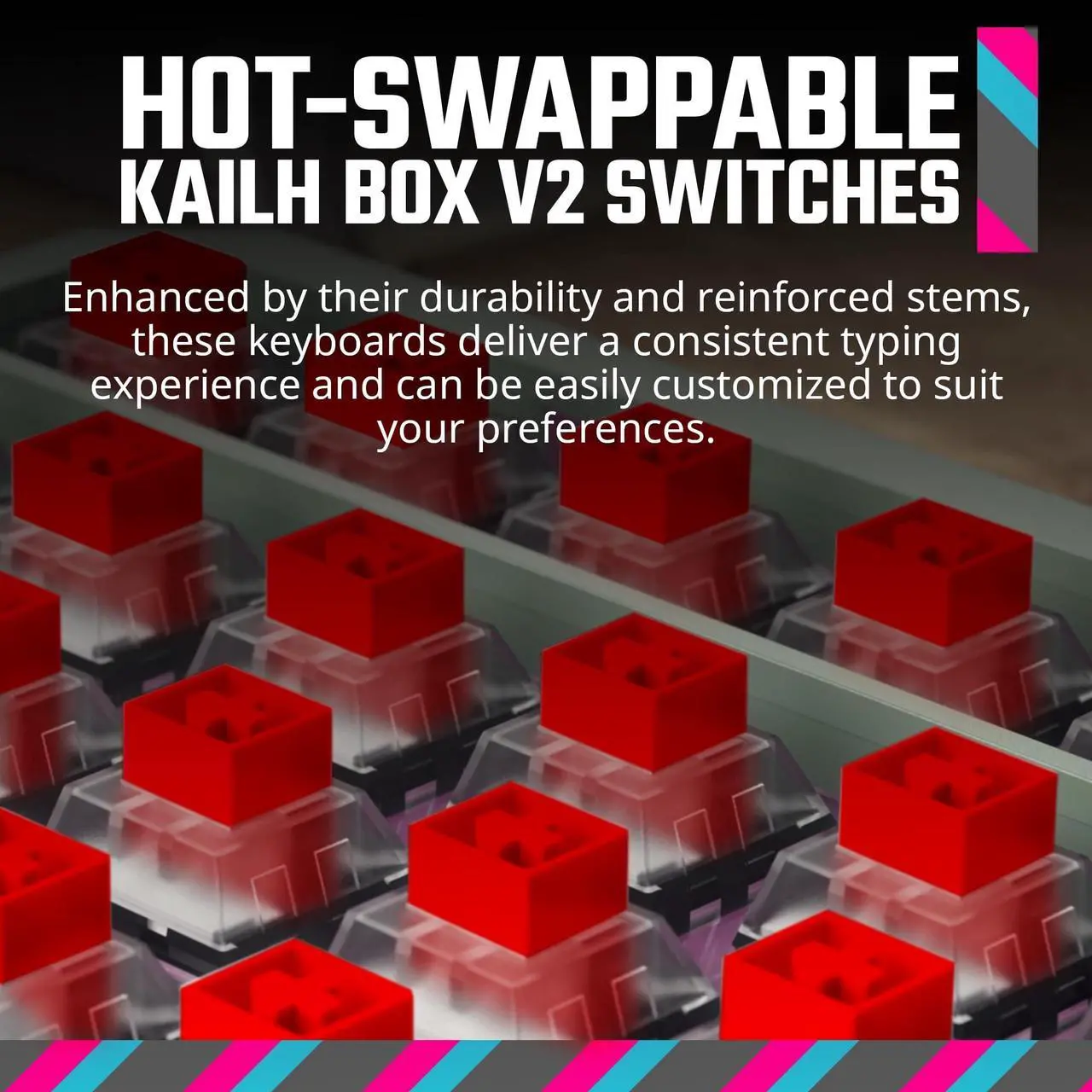 Alt view image 11 of 16 - Cooler Master MK770 Gaming KeyBoard MK770MCKR1US