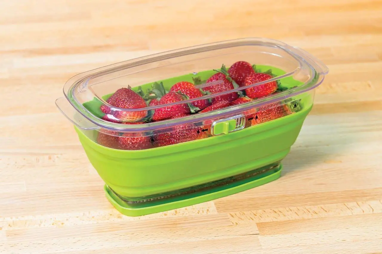 Alt view image 3 of 7 - Progressive 2 Quart Collapsible Mini Produce Keeper - LKS-09