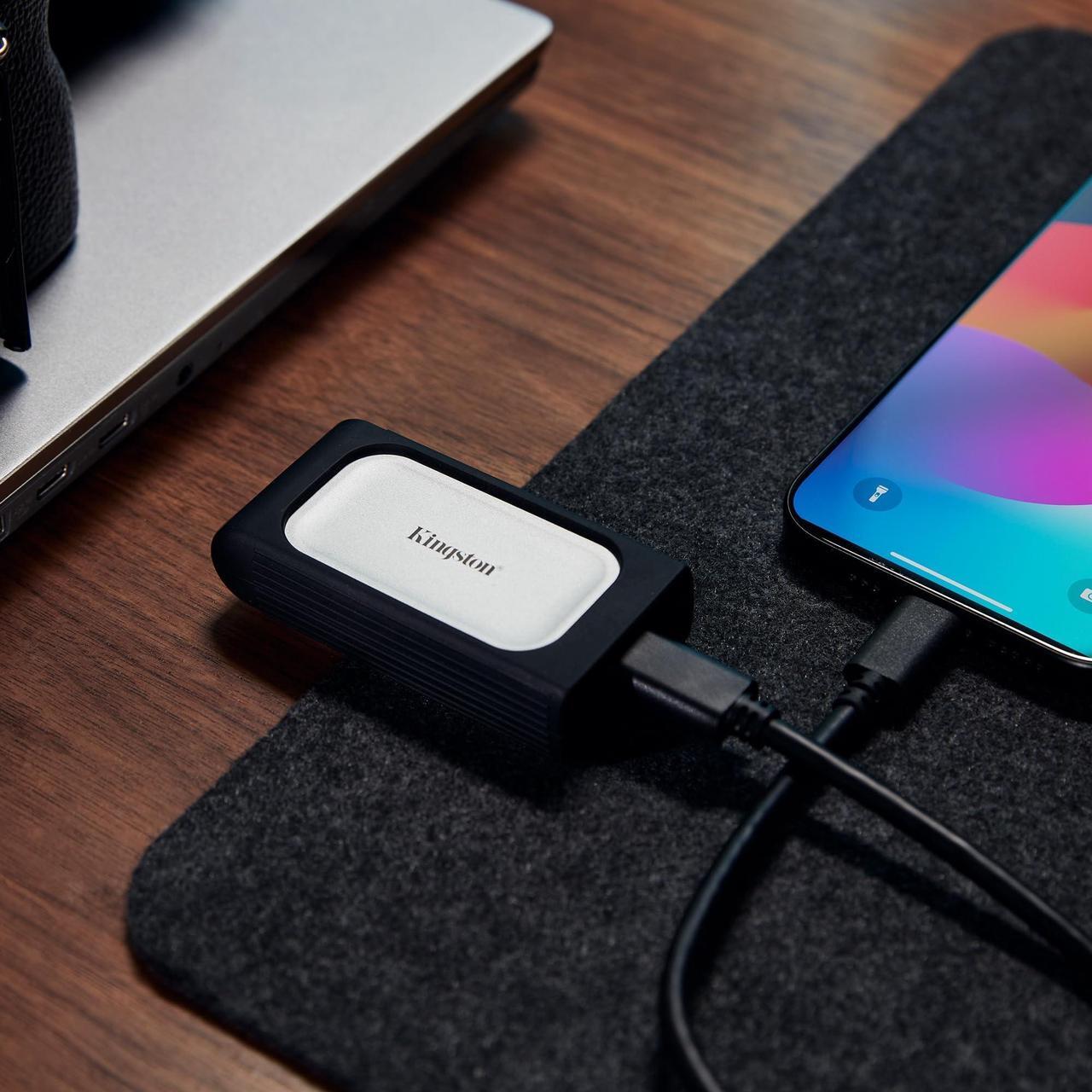 Alt view image 18 of 19 - Kingston External XS2000 2000GB USB 3.2 Gen 2x2 Type-C External Solid State Drive