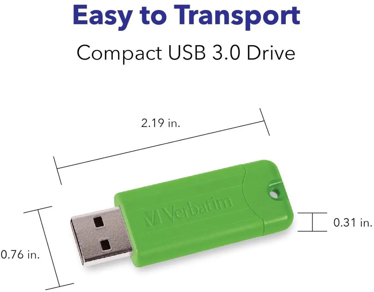 Alt view image 14 of 15 - verbatim 32gb pinstripe usb 3.0 flash drive retractable thumb drive - 5 pack - multicolor (green, blue, red, purple, cyan)