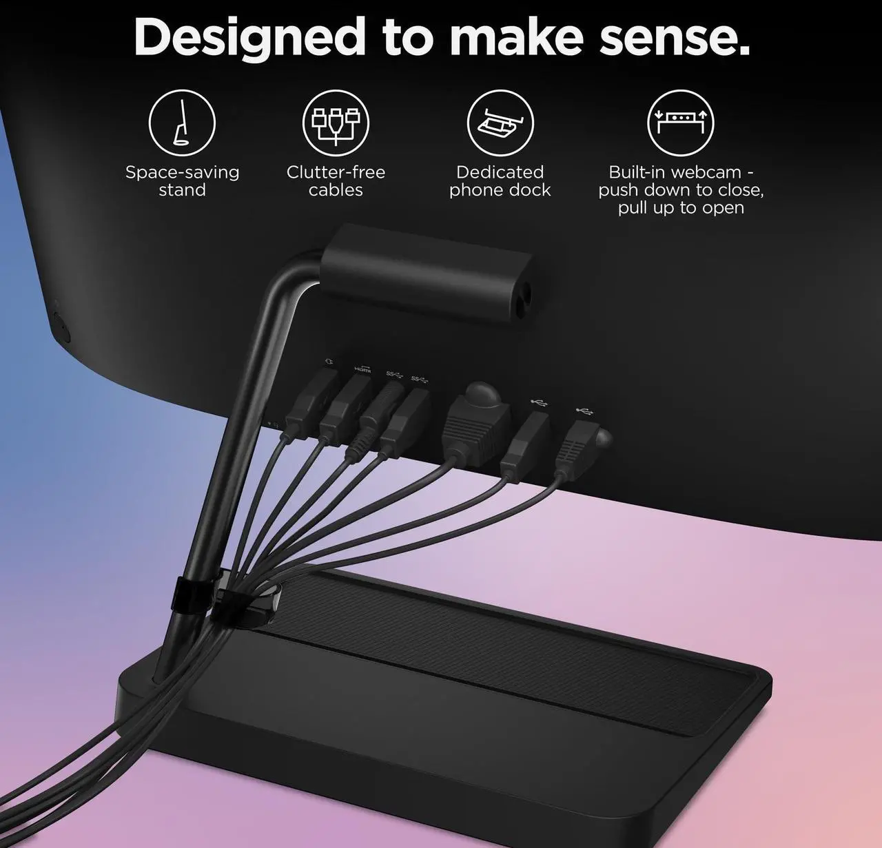Alt view image 5 of 9 - Lenovo IdeaCentre AIO 3i - (2023) - All in One Desktop - PC Computer - Mouse & Keyboard Included - 21.5" FHD Display - Windows 11-8GB Memory - 256GB Storage - Intel Core i3-1215U