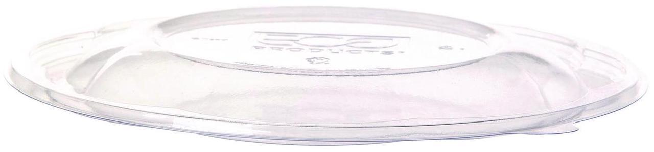 Alt view image 2 of 2 - Eco-Products EPSBS64LID Lids For 64Oz Squat Salad Bowls, Pla, Clear, 9 1/2 Inch Dia, 300/Carton