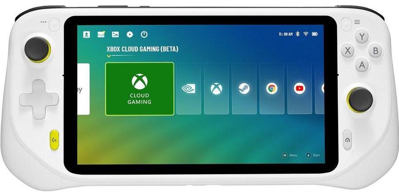 Alt view image 3 of 9 - Logitech G CLOUD Handheld Portable Gaming Console 1080P 7-Inch Touchscreen 940-000198 - White