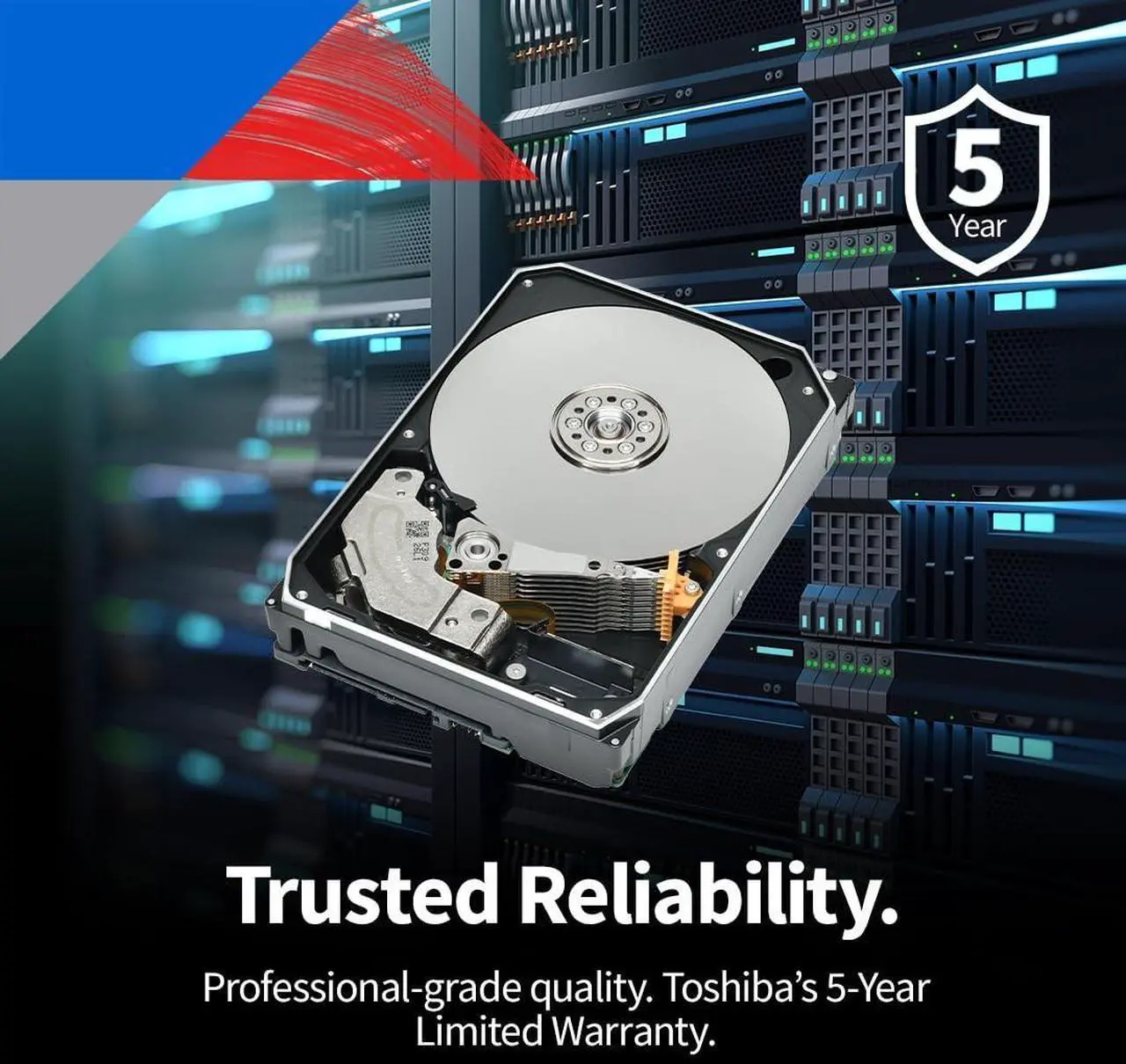 Alt view image 5 of 8 - Toshiba 20TB N300 Pro NAS Internal Hard Drive  HDWG82EXZSTB