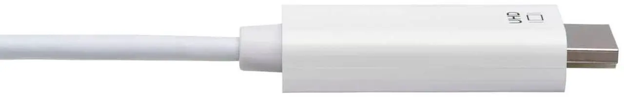 Alt view image 11 of 12 - Tripp Lite U444-006-H4K6WE USB-C to HDMI Adapter, M/M, White, 6 ft. - 5.91 ft HDMI/Thunderbolt 3 A/V Cable for Smartphone, Projector, Chromebook, Notebook, Monitor, Tablet, Audio/Video Device, MacBook