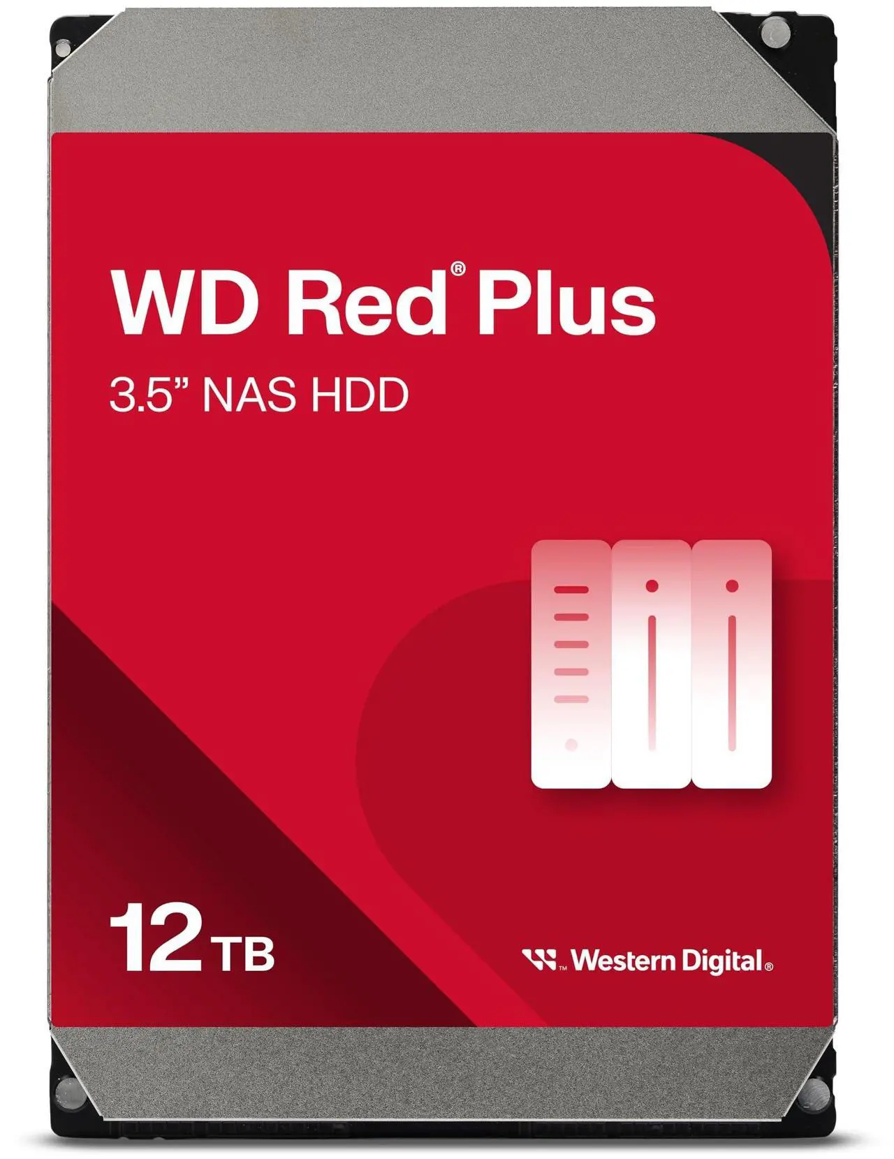 Alt view image 2 of 4 - WD Red Plus 12TB NAS Hard Disk Drive - 7200 RPM Class SATA 6Gb/s, CMR, 512MB Cache, 3.5 Inch - WD120EFGX
