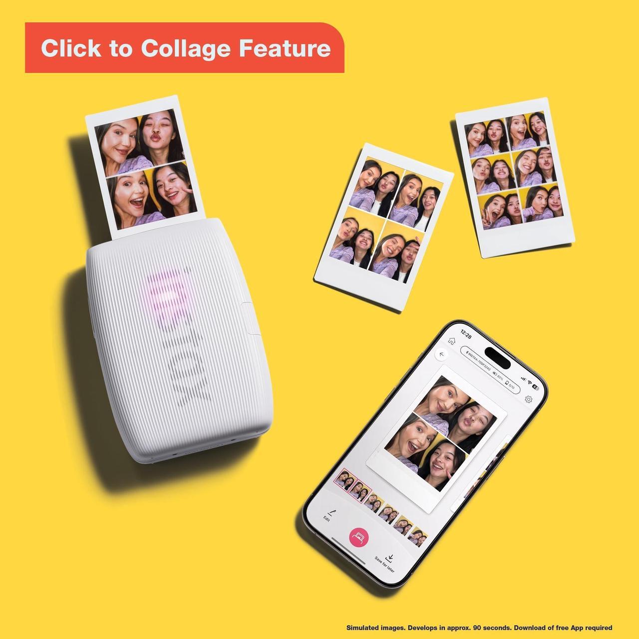 Alt view image 20 of 20 - Fujifilm Instax Mini Link 3 Smartphone Printer - Clay White