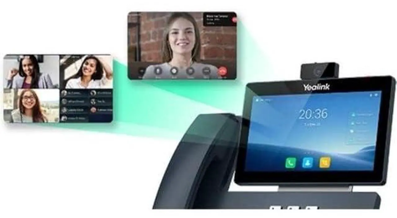 Alt view image 2 of 4 - Yealink T58W(Pro) with Camera Elite Desktop Collaboration Device
