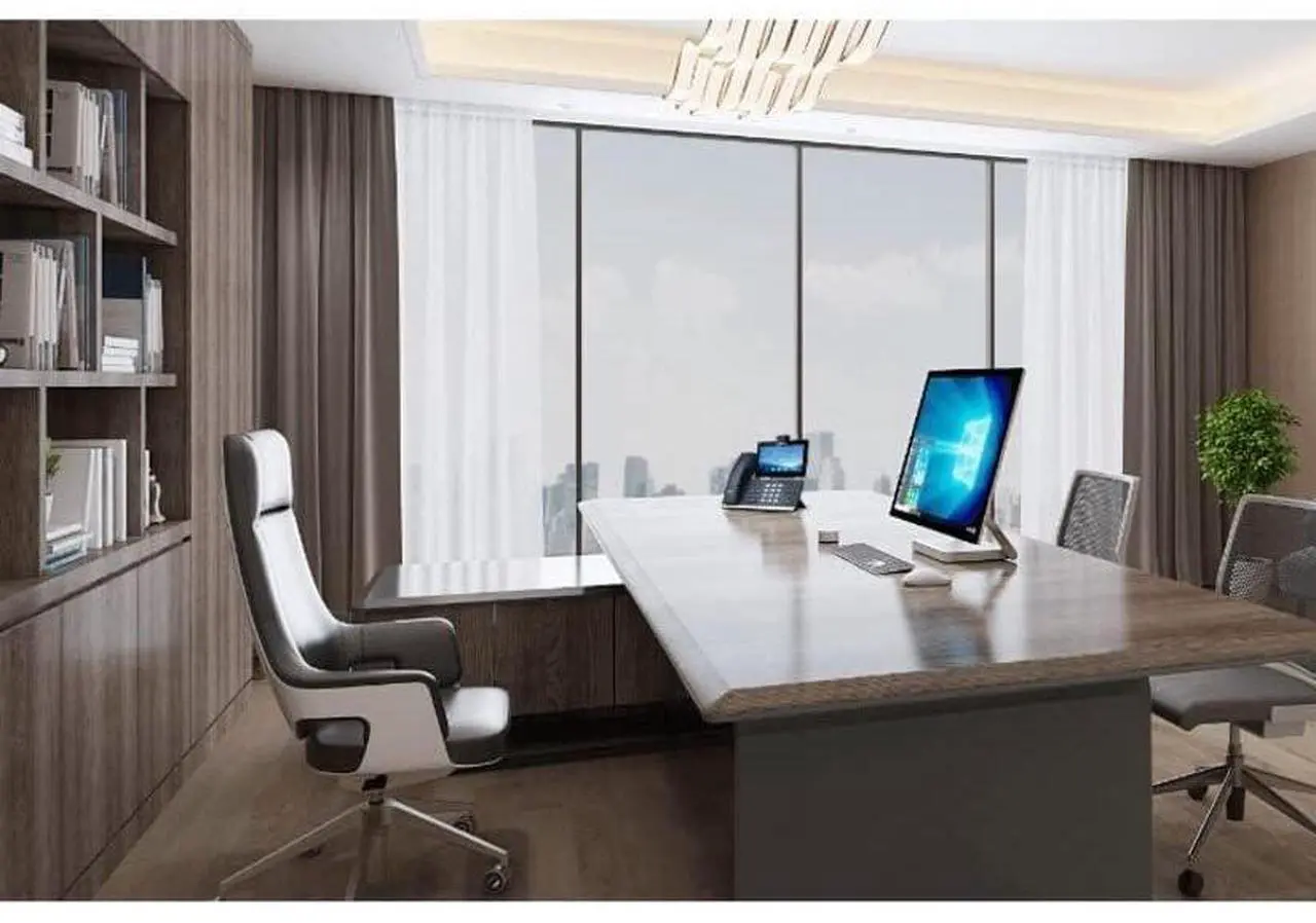 Alt view image 4 of 4 - Yealink T58W(Pro) with Camera Elite Desktop Collaboration Device