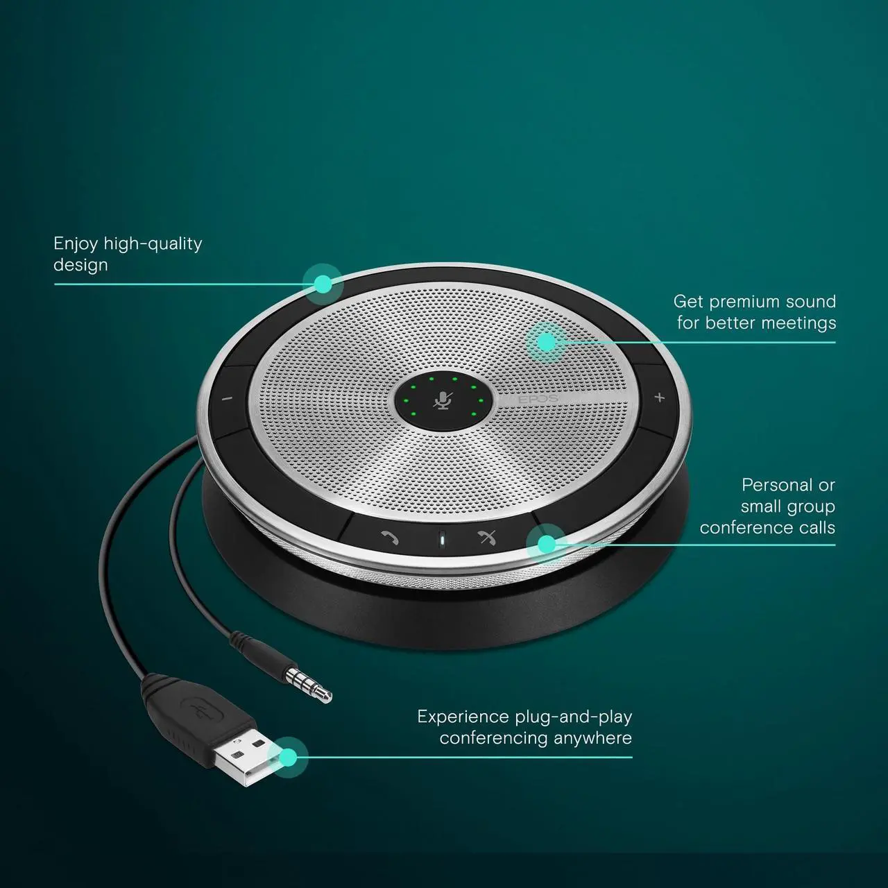 Alt view image 2 of 6 - EPOS Sennheiser Portable Speakerphone For UC Applications