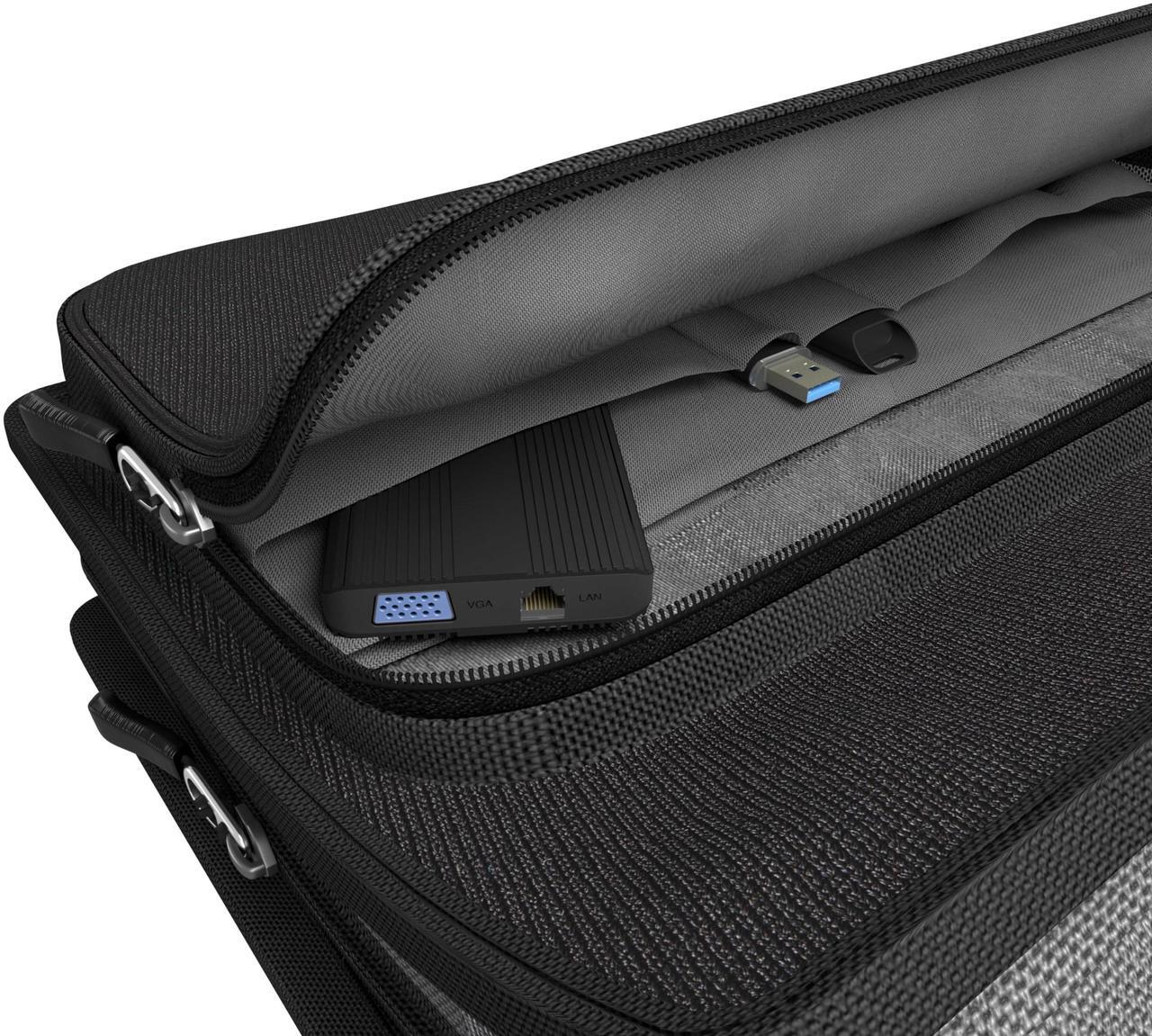 Alt view image 5 of 7 - Explorer 5 Work-In Case w/Pocket 14" w/ Shoulder Strap Black MCEB5P14BLK