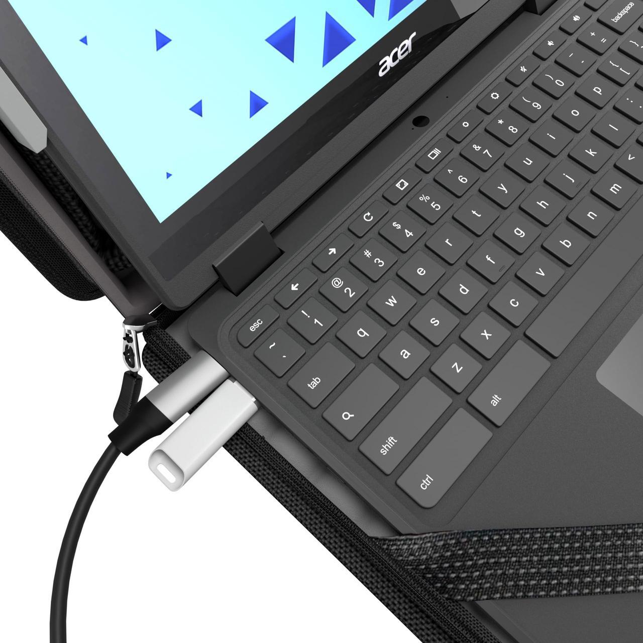 Alt view image 6 of 7 - Explorer 5 Work-In Case w/Pocket 14" w/ Shoulder Strap Black MCEB5P14BLK