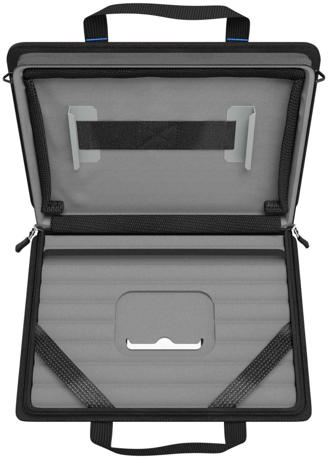 Alt view image 7 of 7 - Explorer 5 Work-In Case w/Pocket 14" w/ Shoulder Strap Black MCEB5P14BLK