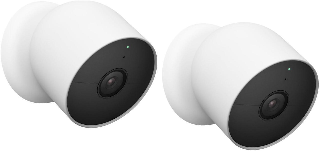 Alt view image 4 of 7 - Google Nest 2 Megapixel Indoor/Outdoor HD Network Camera Snow 2 Pack