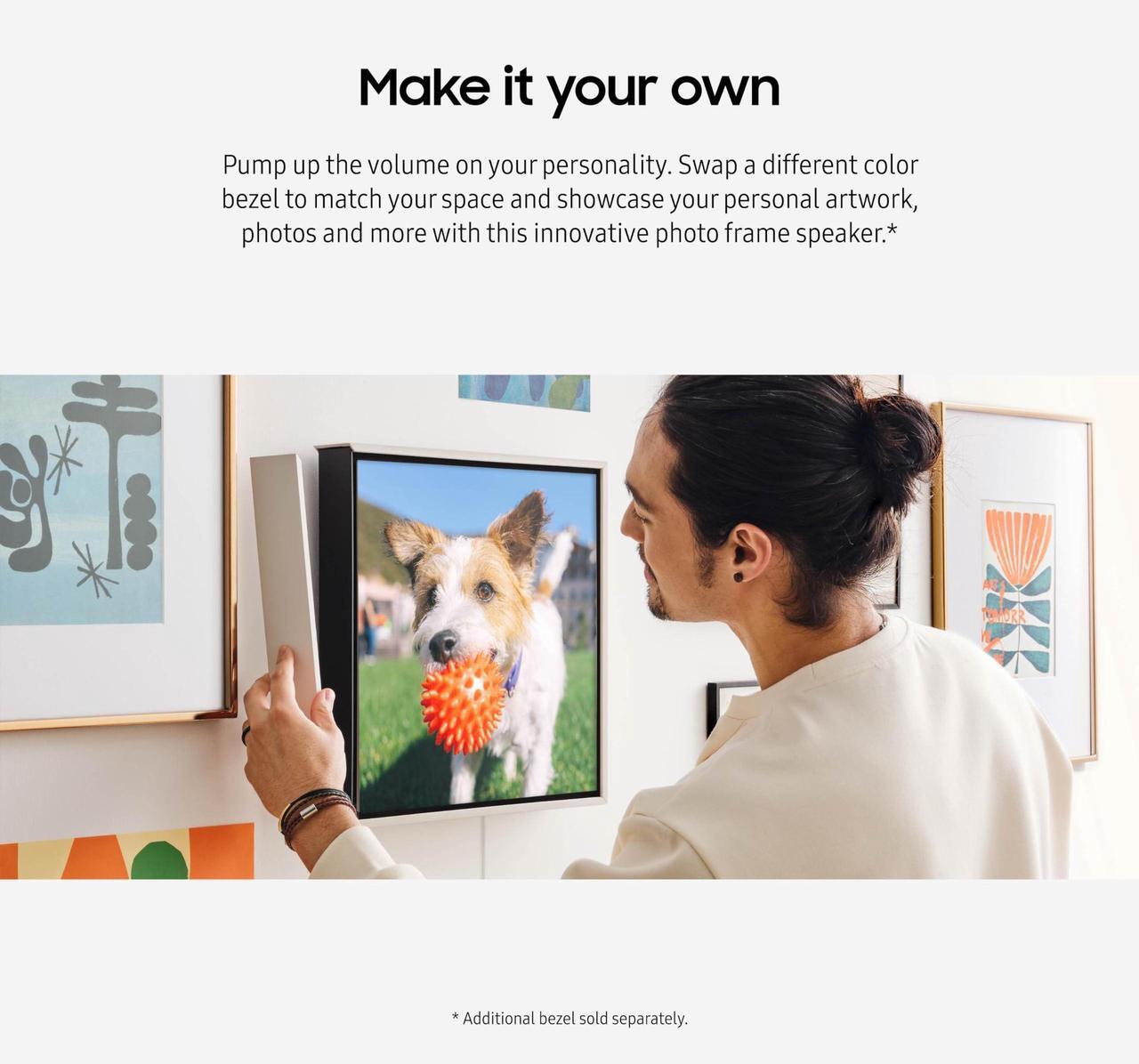 Alt view image 3 of 7 - SAMSUNG LS60D Music Frame Smart Speaker HW-LS60D/ZA