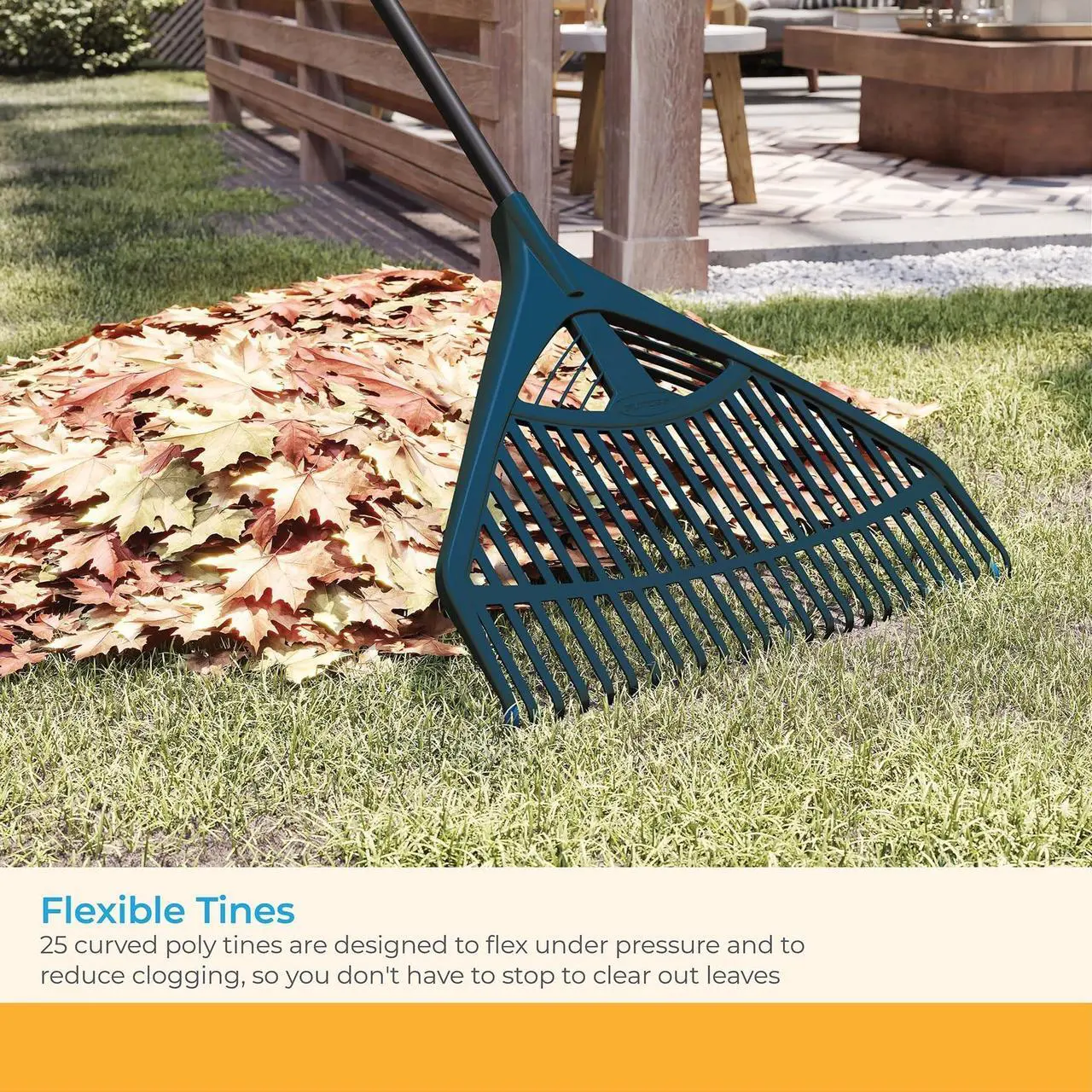 Alt view image 5 of 7 - 24 in Telescoping Rake 24" width x 47.5" to 66" length LRT240D