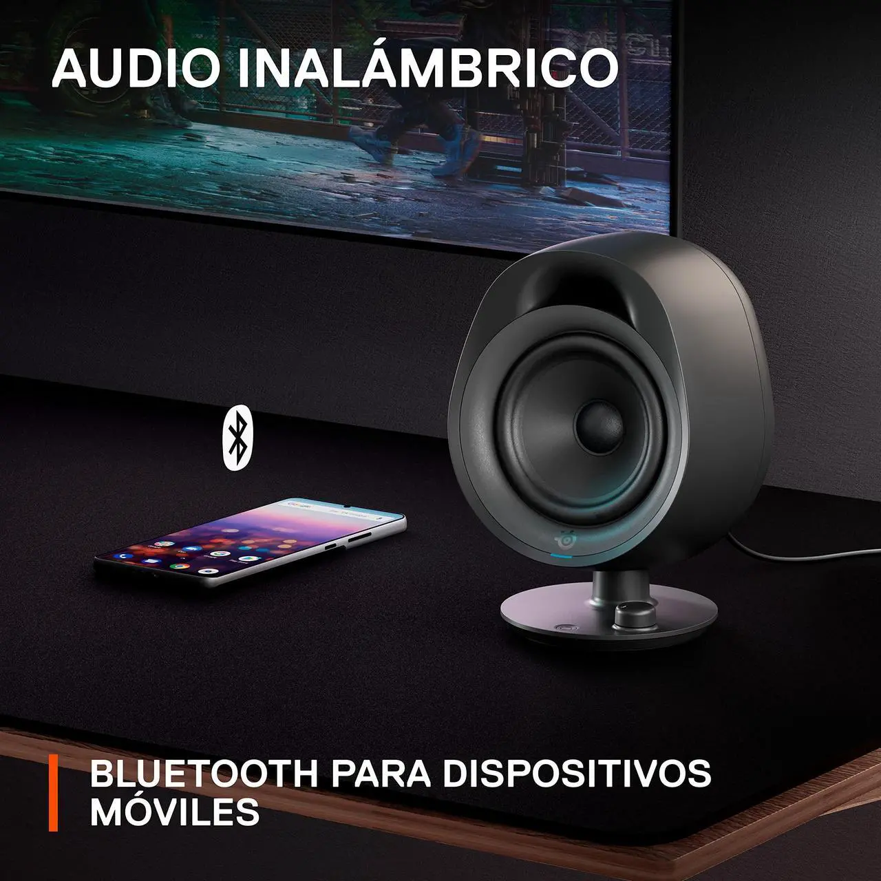 Alt view image 5 of 5 - SteelSeries Arena 3 2.0 Desktop Gaming Speakers, Wired & Bluetooth