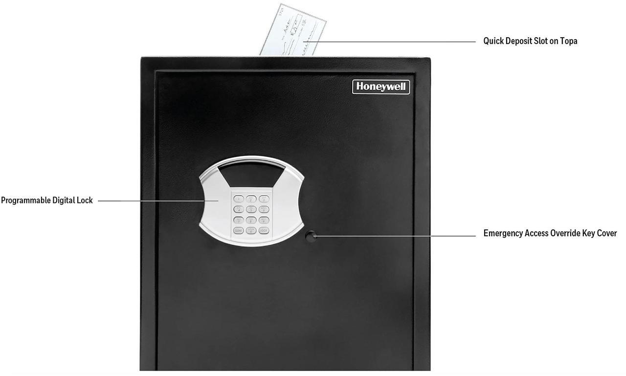 Alt view image 5 of 6 - Digital Steel Security Safe with Drop Slot 15 x 7.8 x 22 2.87 cu ft Black 5107S