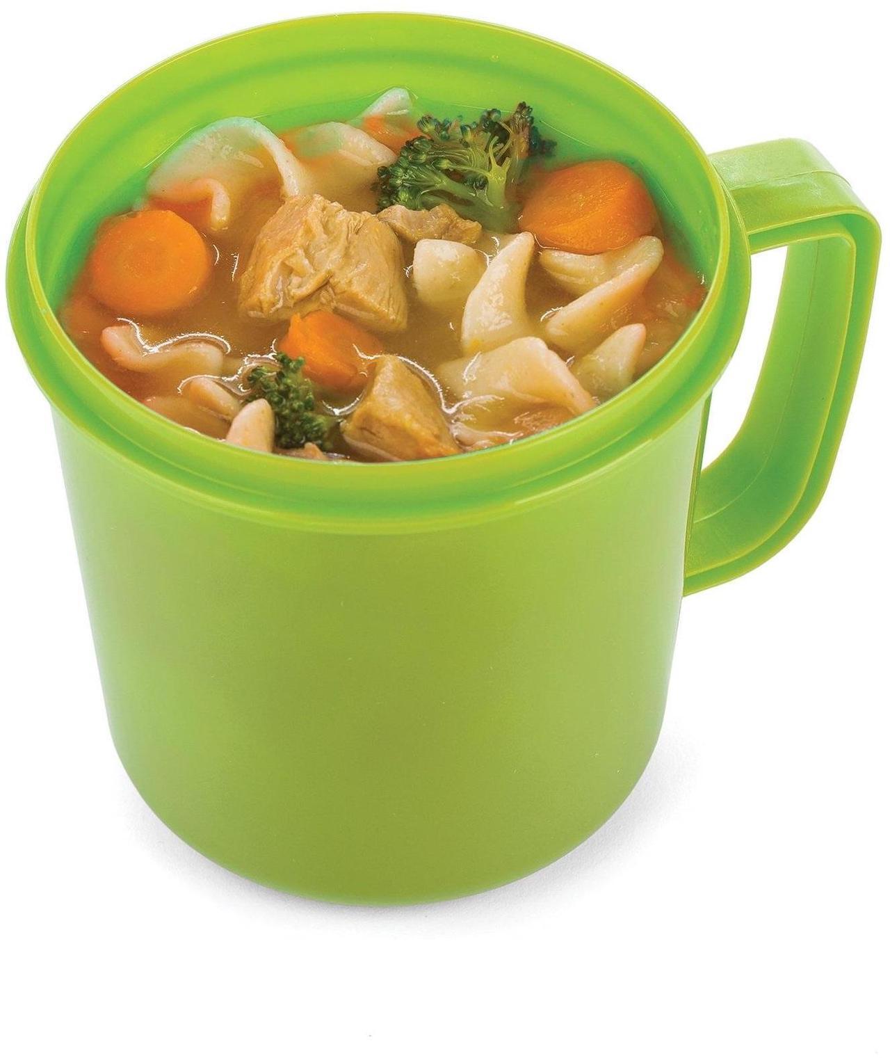 Alt view image 2 of 2 - SnapLock Leak Proof Easy Open Stackable Soup To-Go Container, Turquoise