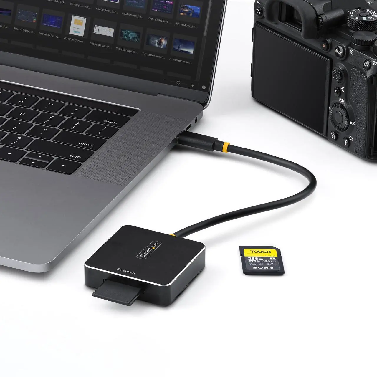 Alt view image 2 of 6 - StarTech USB-C SD Express Card Reader, USB Type-C to Secure Digital 7.1 Adapter