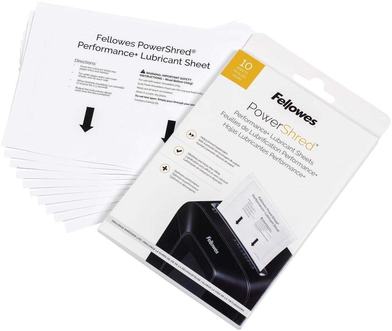 Alt view image 5 of 7 - Powershred Performance+ Lubricant Sheets 8.5 x 6 10/Pack 4015501