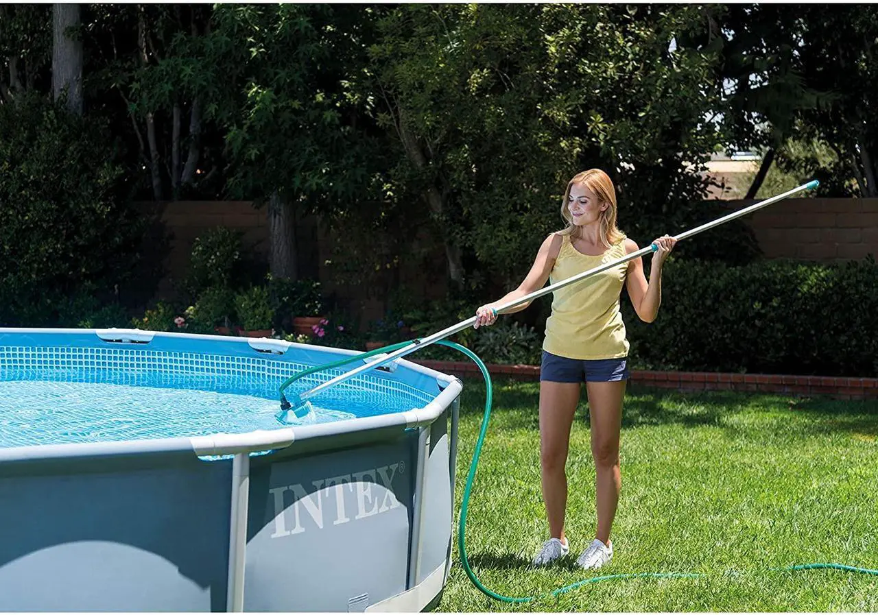 Alt view image 5 of 7 - Intex Cleaning Maintenance Pool Kit with Vacuum, Pole for Above Ground Pools