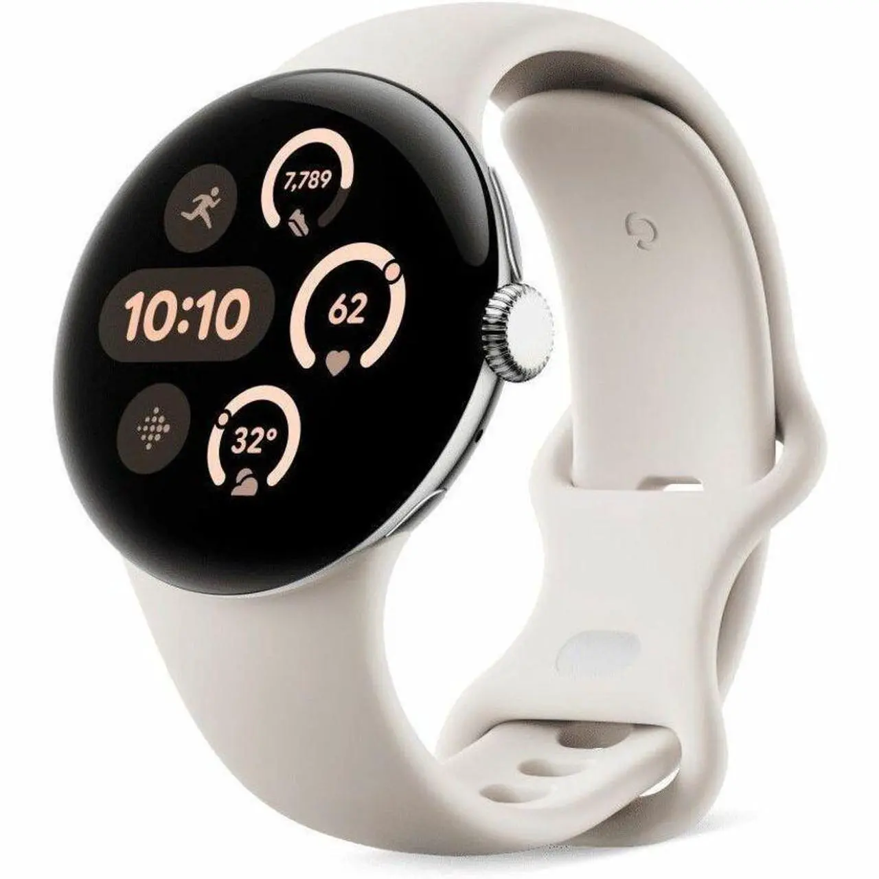 Main image of Google Pixel Watch 3 45mm Smartwatch, Heart Rate Tracking, Porcelain Band