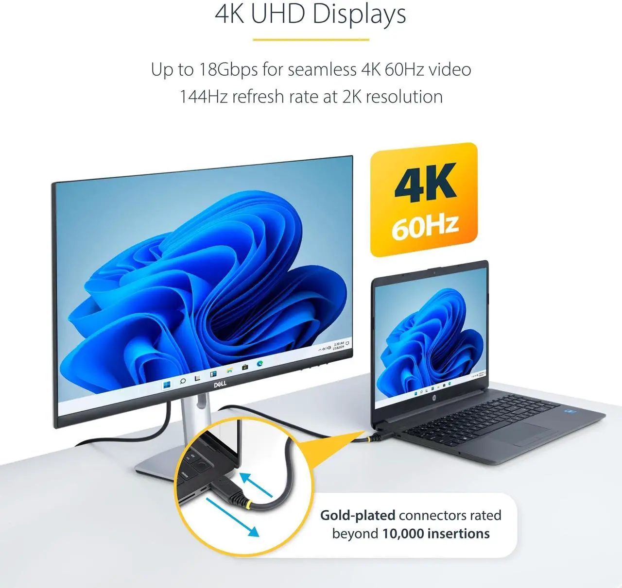 Alt view image 4 of 6 - StarTech 35ft Active High Speed HDMI Cable for TV/Monitor HDMI2-CABLE-4K60-35F