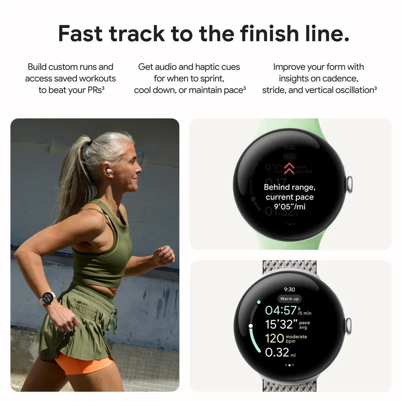Alt view image 4 of 7 - Google Pixel Watch 3 45mm Smartwatch, Heart Rate Tracking, Porcelain Band