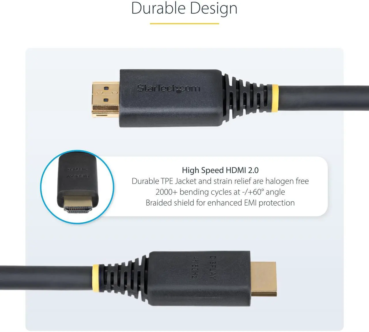 Alt view image 5 of 6 - StarTech 35ft Active High Speed HDMI Cable for TV/Monitor HDMI2-CABLE-4K60-35F