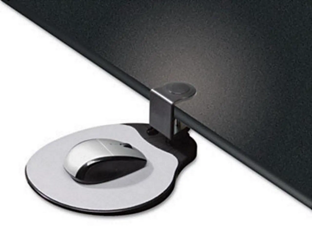 Alt view image 6 of 7 - Aidata UM003B Under-Desk Mouse Platform - Black