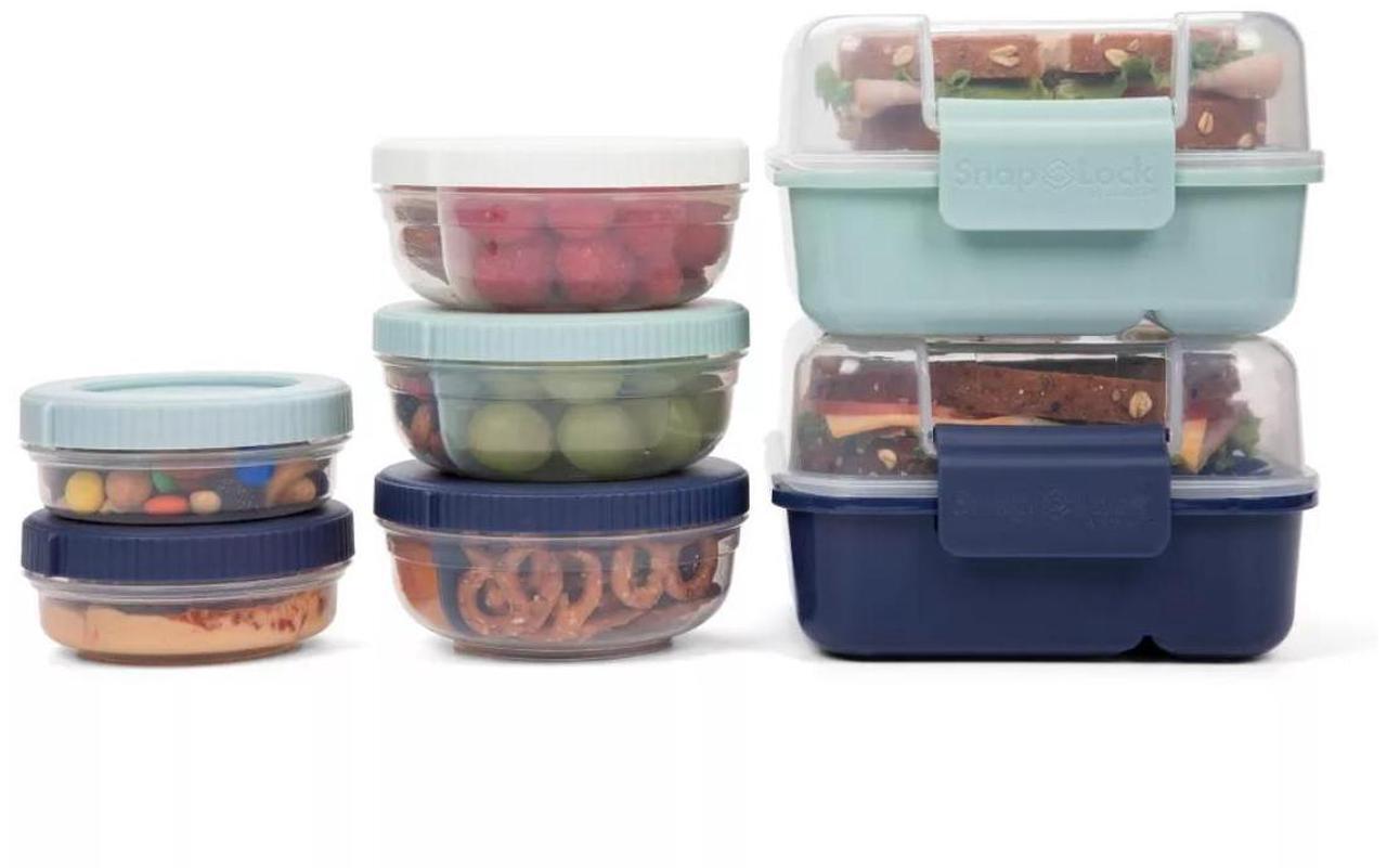 Alt view image 7 of 7 - Progressive Snaplock Lunch Set 14 piece