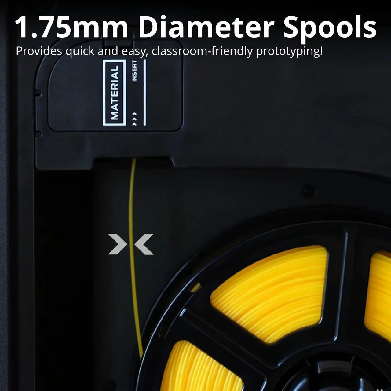Alt view image 3 of 6 - MakerBot Sketch 5 PLA 1.75mm Metallic Filament for 3D Printing Projects (5-Pack)