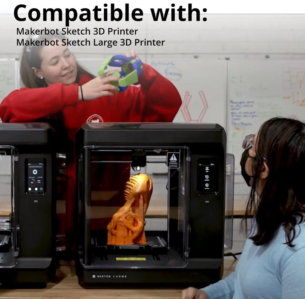 Alt view image 4 of 6 - MakerBot Sketch 5 PLA 1.75mm Metallic Filament for 3D Printing Projects (5-Pack)