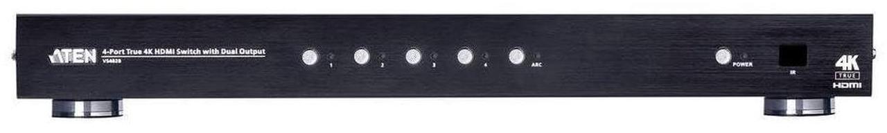 Alt view image 11 of 13 - Aten 4-Port True 4K HDMI Switch with Dual Output VS482B - 4096 x 2160 - 4K - 4 x 2 - 2 x HDMI Out