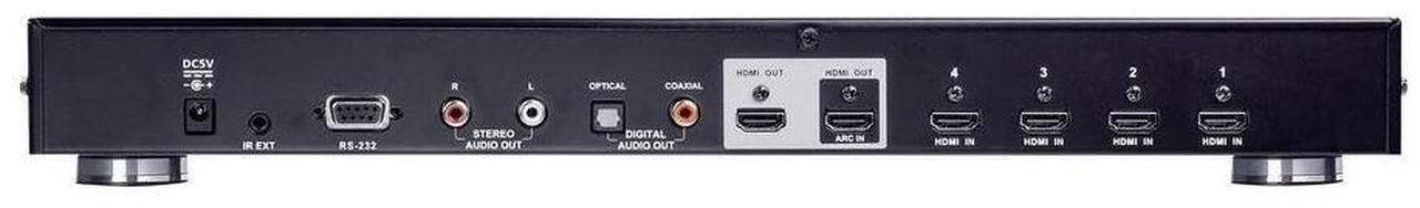 Alt view image 12 of 13 - Aten 4-Port True 4K HDMI Switch with Dual Output VS482B - 4096 x 2160 - 4K - 4 x 2 - 2 x HDMI Out