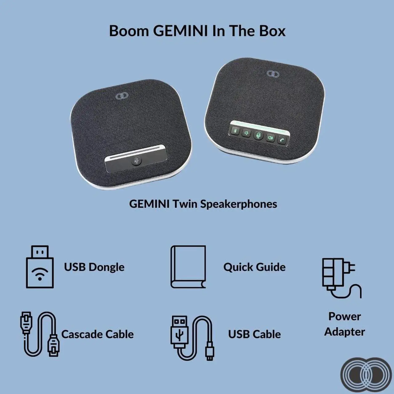 Alt view image 5 of 8 - Boom Gemini Portable Bluetooth Speaker