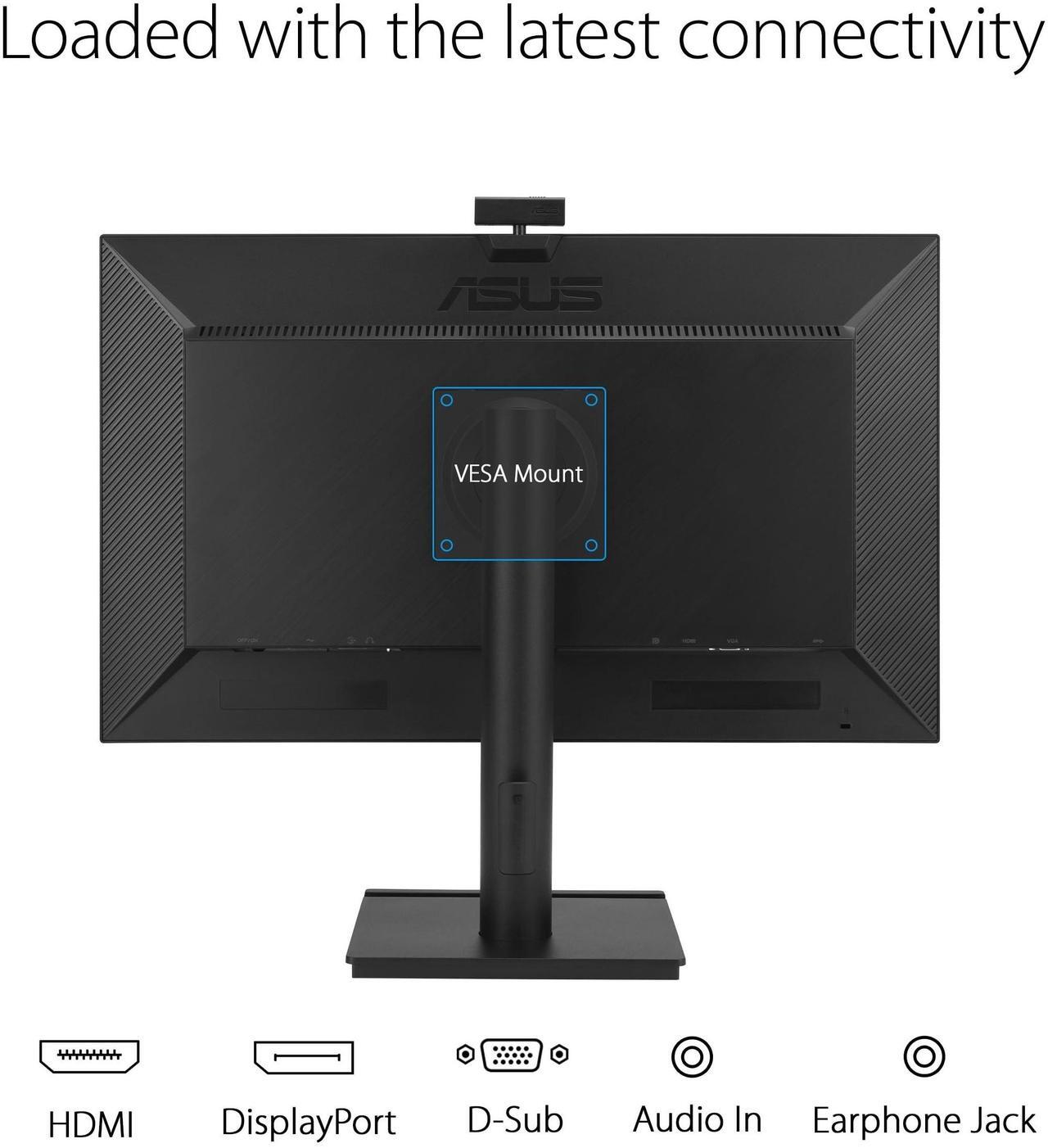 Alt view image 13 of 14 - Asus BE249QFK 24" Class Webcam Full HD LED Monitor - 16:9 - 23.8" Viewable - In-plane Switching (IPS) Technology - LED Backlight - 1920 x 1080 - 16.7 Million Colors - 250 Nit - 5 ms - 100 Hz