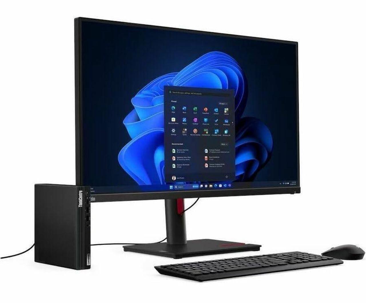 Alt view image 11 of 11 - Lenovo ThinkCentre M75q Gen 5 12RQ000MUS Desktop Computer - AMD Ryzen 7 PRO 8700GE - 16 GB - 512 GB SSD - Tiny - Black - AMD PRO 600 Chip - Windows 11 Pro - AMD Radeon 780M DDR5 SDRAM - English Keyboa