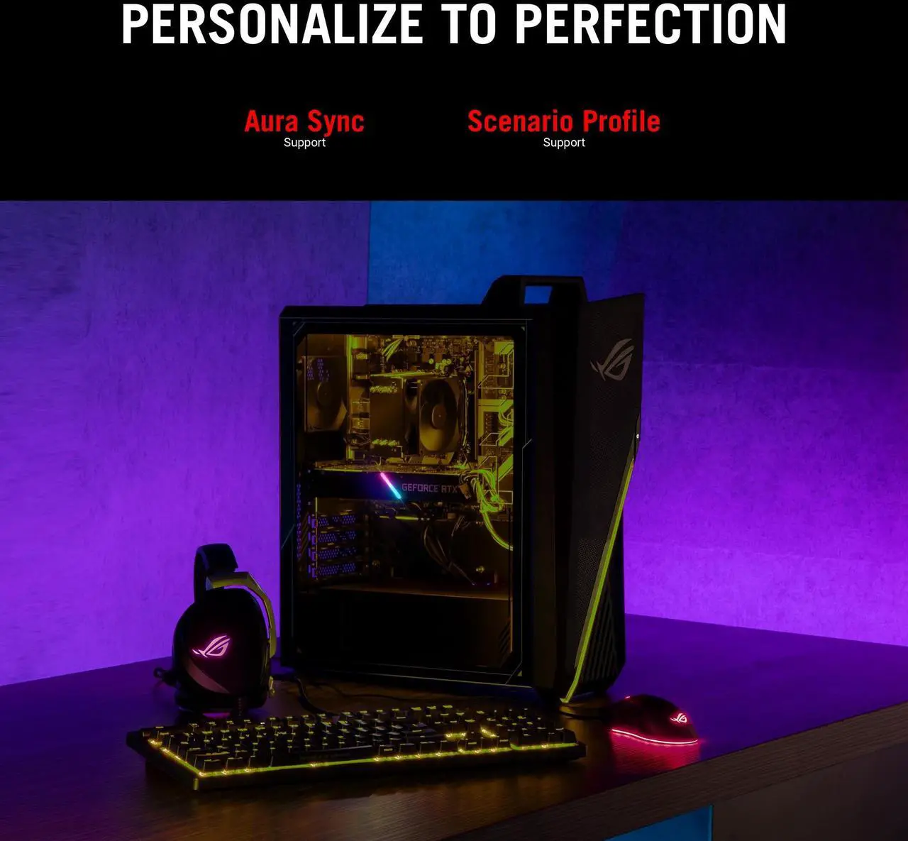 Alt view image 13 of 20 - ASUS ROG Strix G15 Gaming Desktop AMD Ryzen 7 7700X 16GB RAM 1TB SSD NVIDIA GeForce RTX 4060Ti 8GB Star Black - AMD Ryzen 7 7700X (Octa-Core) - NVIDIA GeForce RTX 4060 Ti - 8GB RAM - 1TB SSD - Include
