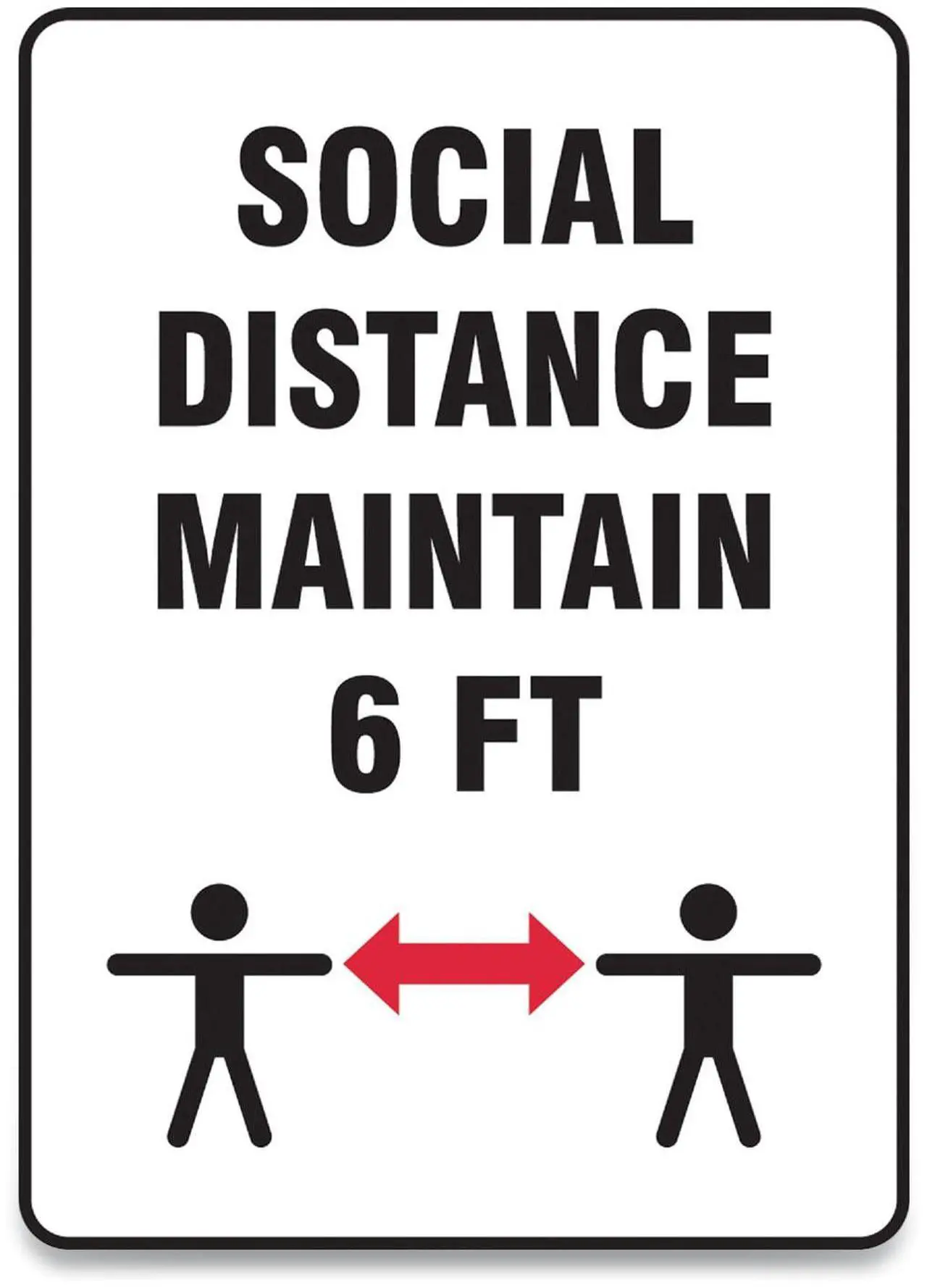 Main image of Accuform Sign,Social Distance 10x7 MGNF547VPESP