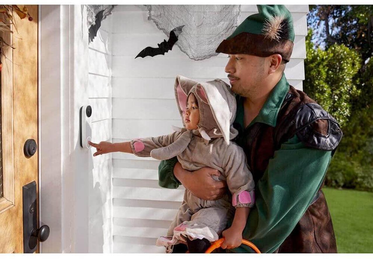 Alt view image 7 of 9 - Google Nest Wi-Fi Video Smart Doorbell Camera (Battery Operated) - Ash