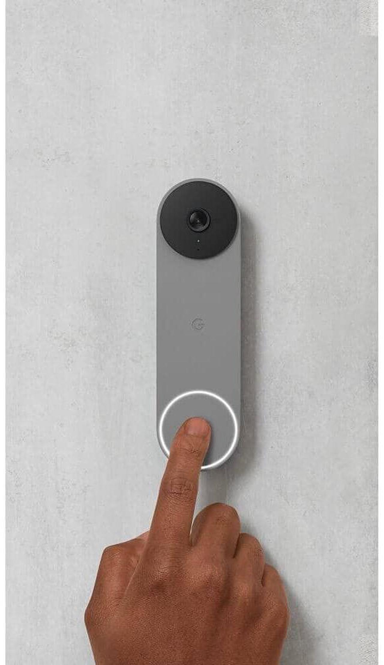 Alt view image 6 of 9 - Google Nest Wi-Fi Video Smart Doorbell Camera (Battery Operated) - Ash