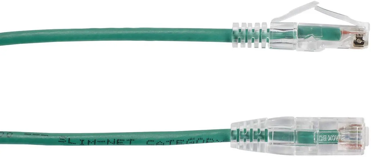 Alt view image 3 of 4 - Black Box Slim-Net 12ft RJ-45 M/M Cat6 Patch Cable Green