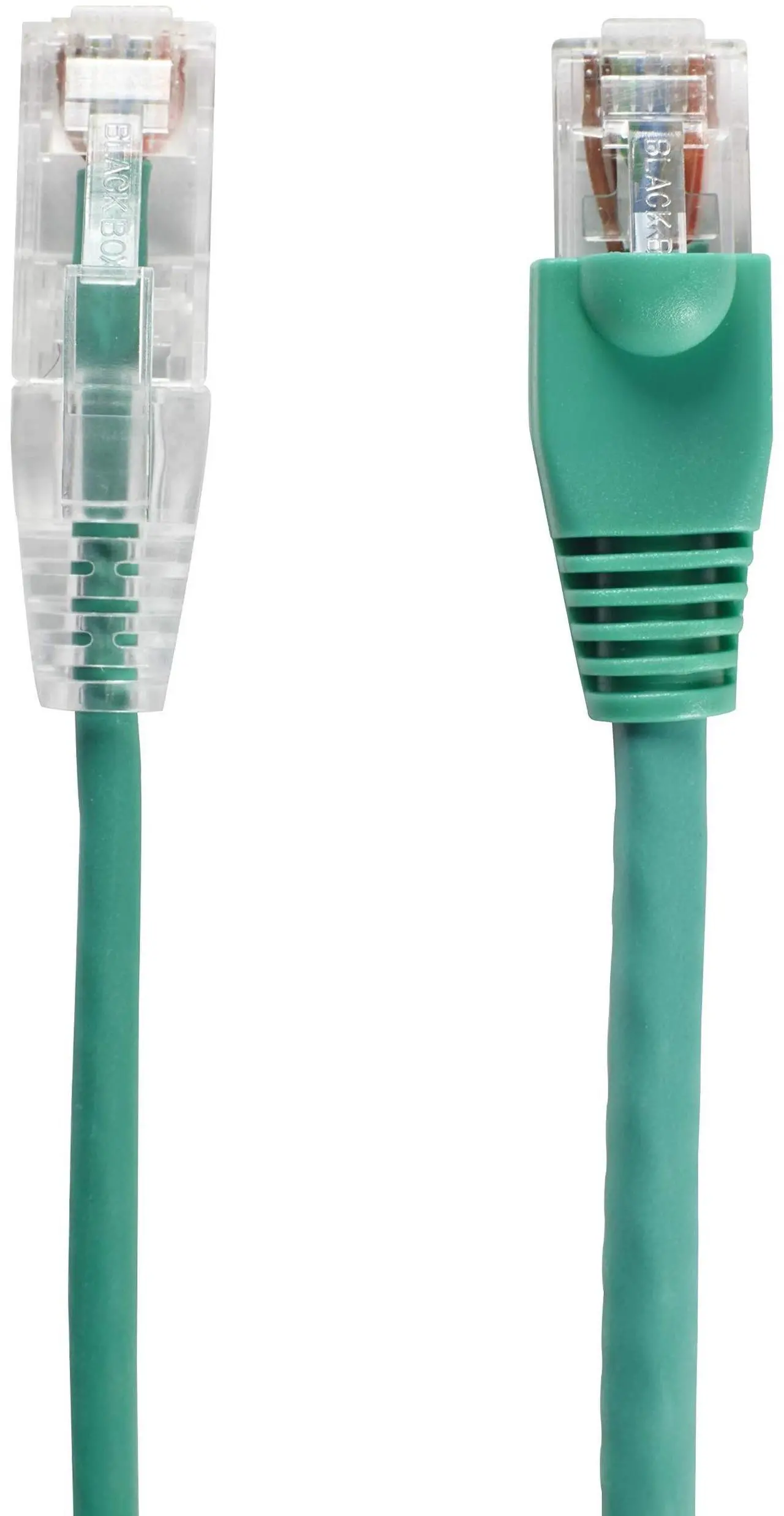 Alt view image 4 of 4 - Black Box Slim-Net 12ft RJ-45 M/M Cat6 Patch Cable Green