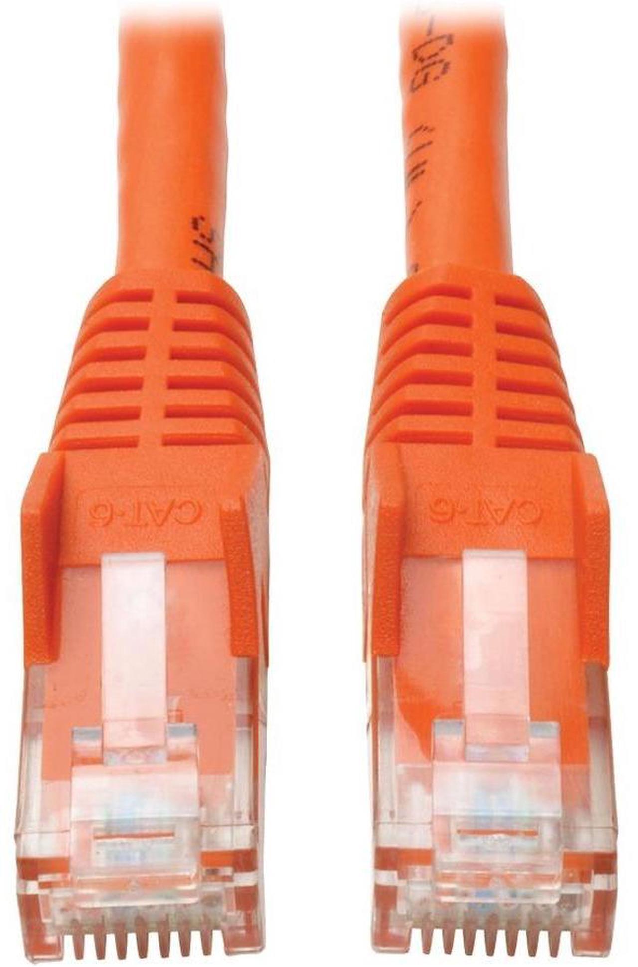Alt view image 8 of 11 - TRIPP LITE N201-035-OR CAT6 GIGABIT SNAGLESS MOLDED PATCH CABLE (RJ45 M/M) - ORANGE, 35-FT.