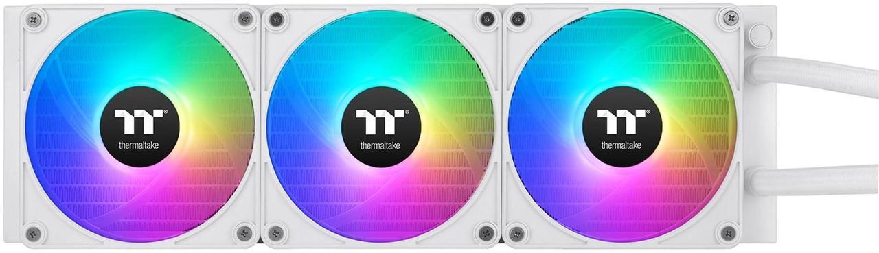 Alt view image 9 of 13 - Thermaltake TH420 V2 Ultra EX ARGB Sync All-In-One Liquid Cooler - Snow Edition - 5.51" Maximum Fan Diameter - 3 x Fan(s) - 90.30 CFM Maximum Airflow - 1800 rpm - Liquid Cooler Cooler - 9PIN - Co