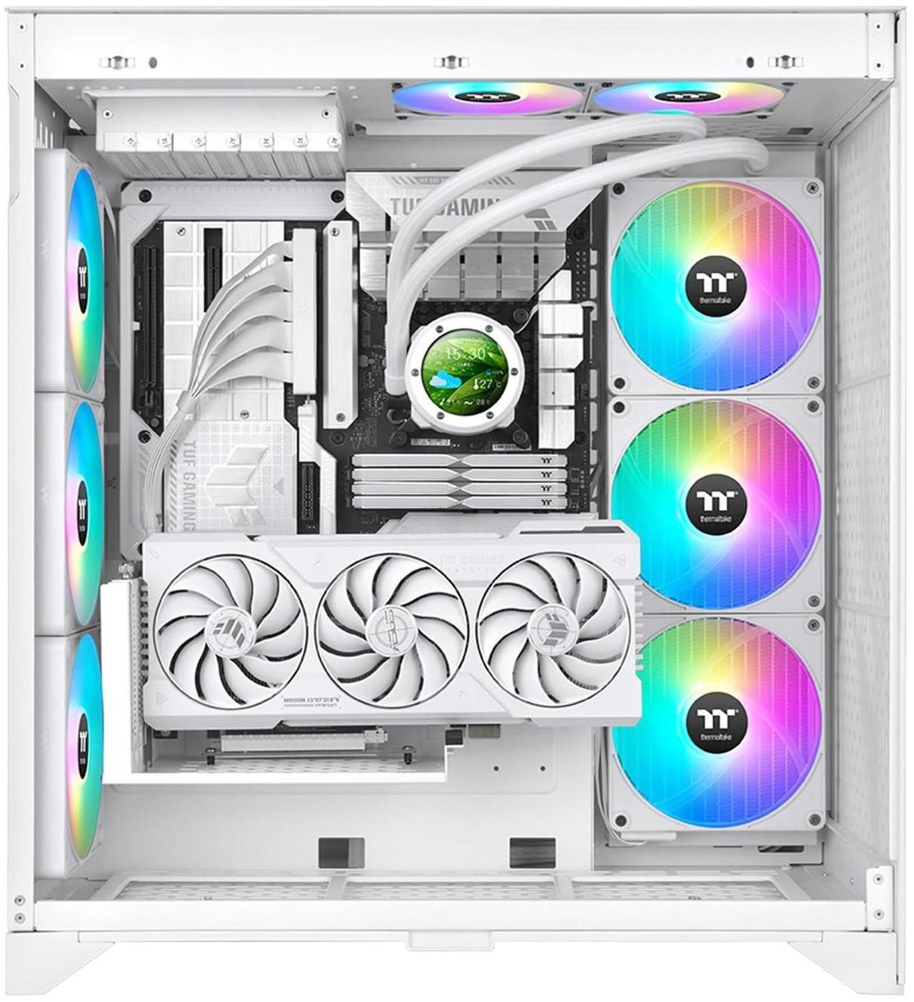 Alt view image 11 of 13 - Thermaltake TH420 V2 Ultra EX ARGB Sync All-In-One Liquid Cooler - Snow Edition - 5.51" Maximum Fan Diameter - 3 x Fan(s) - 90.30 CFM Maximum Airflow - 1800 rpm - Liquid Cooler Cooler - 9PIN - Co