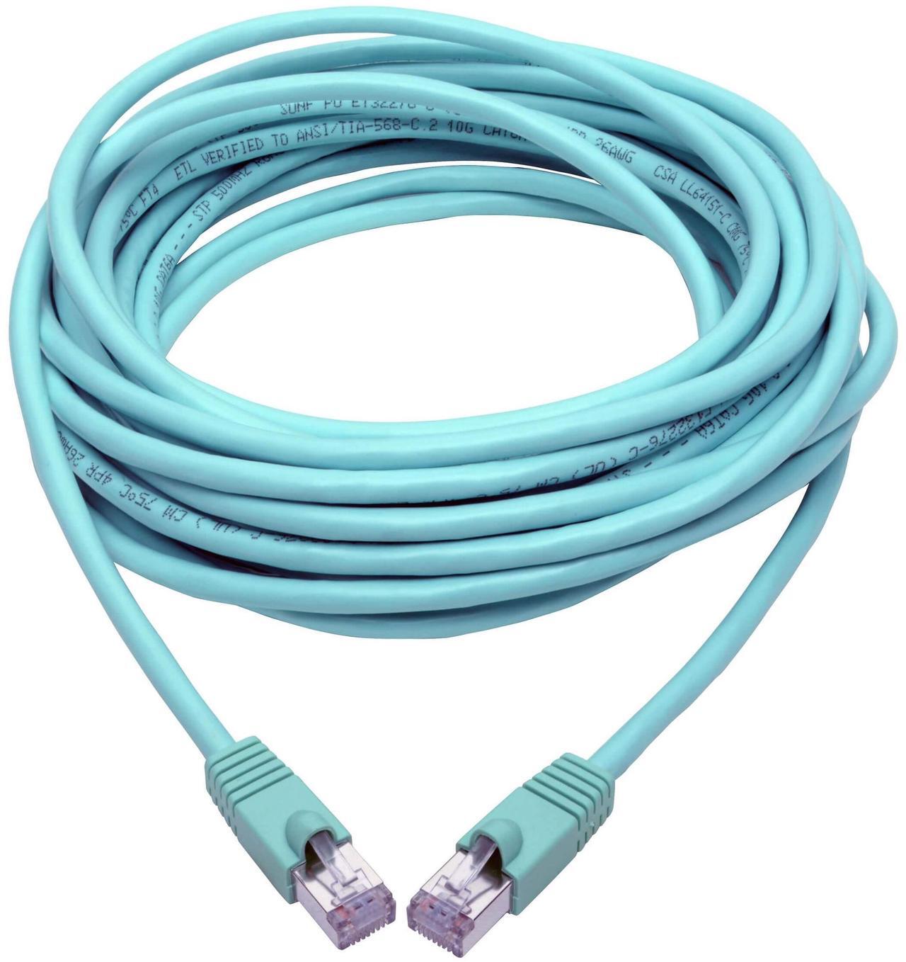 Alt view image 12 of 13 - Tripp Lite N262-030-AQ Cat.6a STP Patch Network Cable