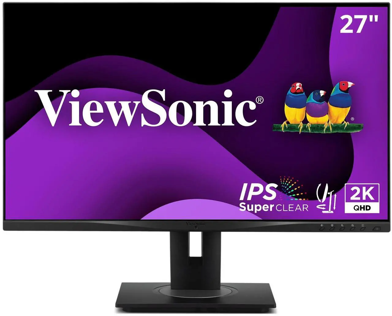 Alt view image 16 of 20 - ViewSonic VG2748A-2K 27 Inch IPS QHD Ergonomic Monitor with Ambient Light Sensor, Auto Screen Dimmer, Screen Privacy Alert, USB HUB, DisplayPort, HDMI, and VGA for Home and Office